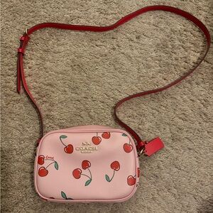 Coach Pink Heart Cherry Purse